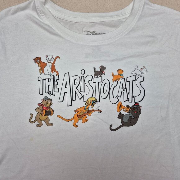 Disney The Aristocats White Short Sleeve T-Shirt Size XL EXCELLENT CONDITION!!! - Picture 2 of 4